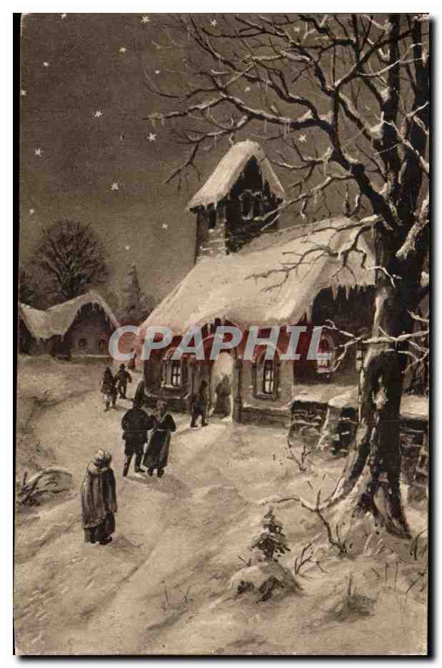 CPA Paysage dans la neige