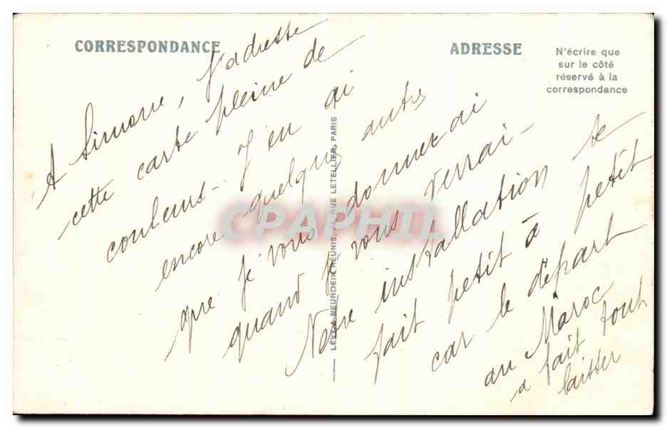 CPA Alger Vue Generale prise de l Amiraute Algerie — Back