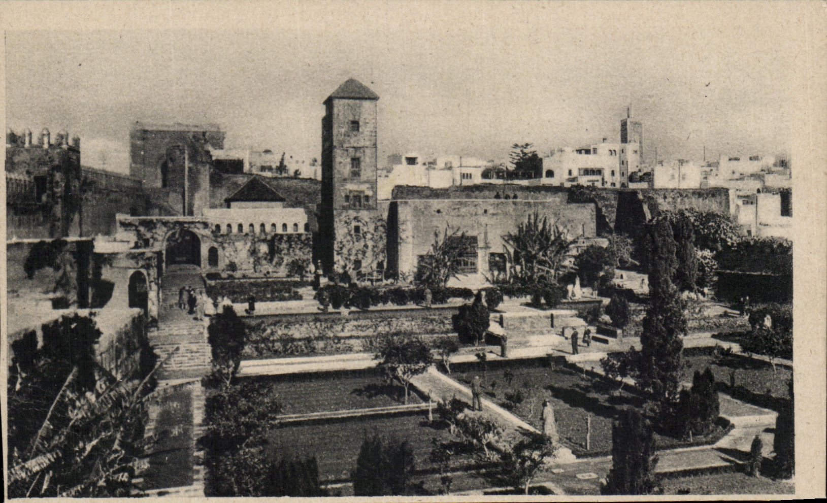CPA Rabat Jardin des Oudaias Vue d ensemble Maroc 
