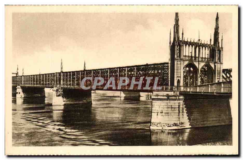 CPA Strasbourg Ponts du Chemin de fer sur le Rhin