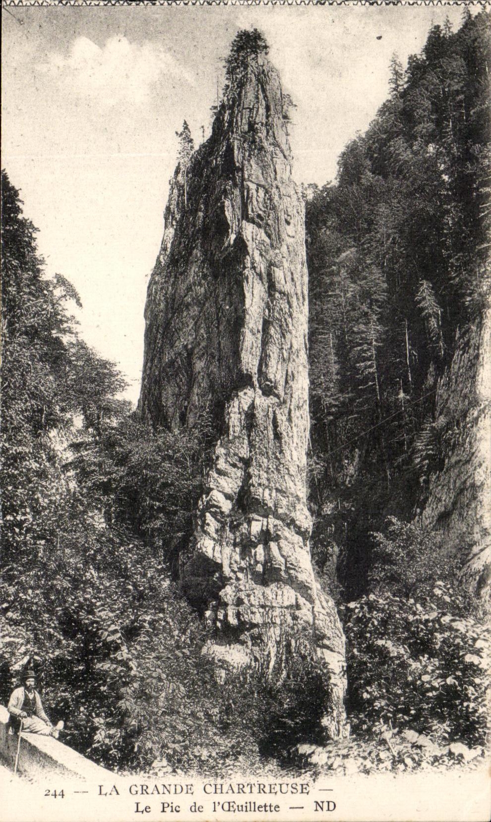 Le Pic de l'Équilleuse — La Grande Chartreuse — Éditeur Levy & Meurdrin, n° 244