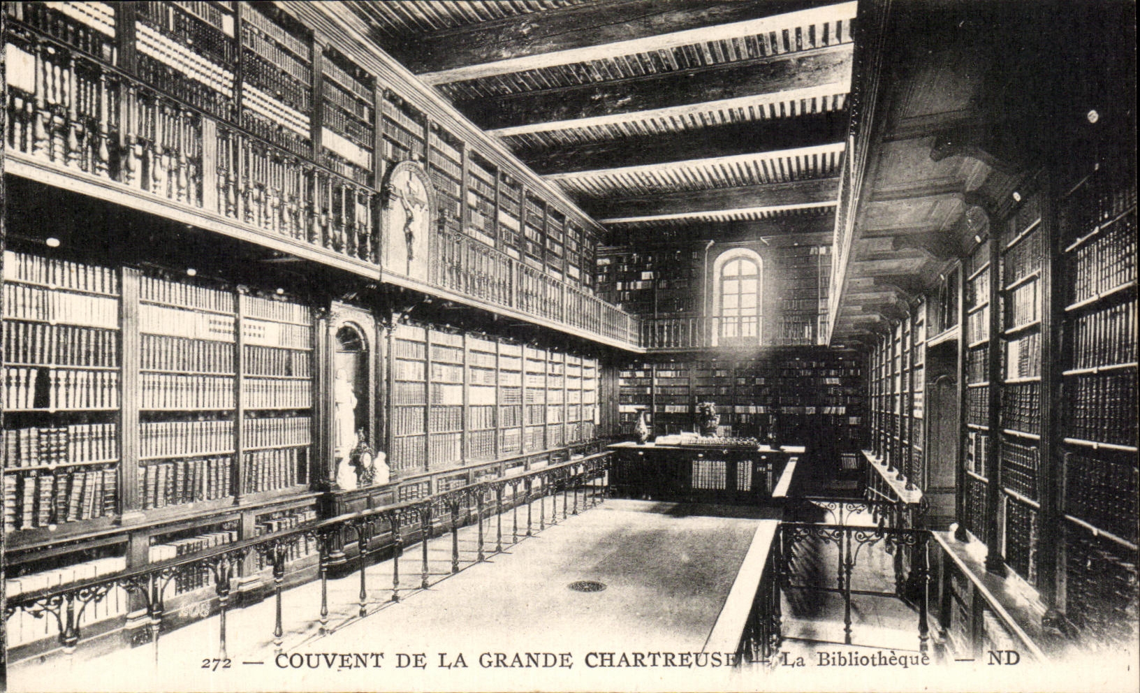 Couvent de la Grande Chartreuse — La Bibliothèque — ND