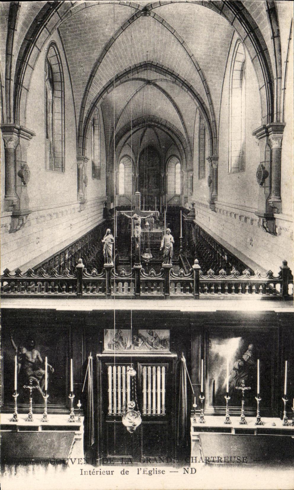 Intérieur de l'Église — ND — Grande Chartreuse