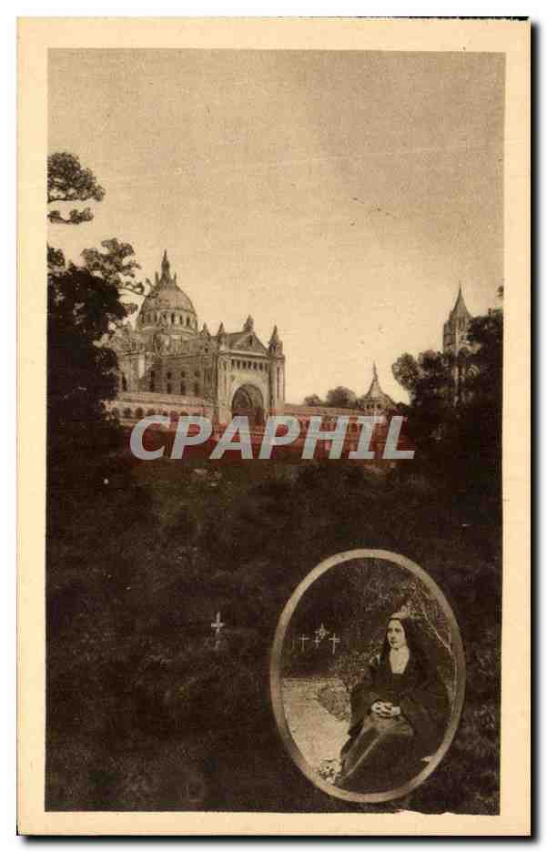 Basilique de Lisieux — Vue des jardins du Carmel — Éditions C.B.S.T. Lisieux