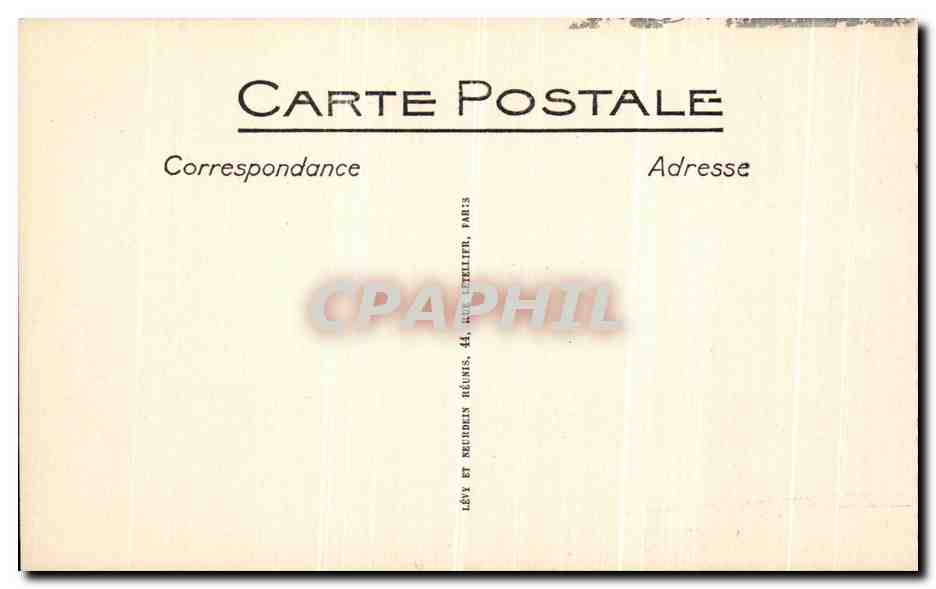 CPA Pierrefonds Le Chateau L Etang et la Gare Train — Rückseite