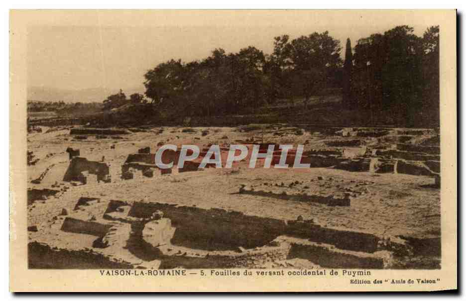 Vaison-la-Romaine — Fouilles du versant occidental de Puymin — Édition des "Amis de Vaison"