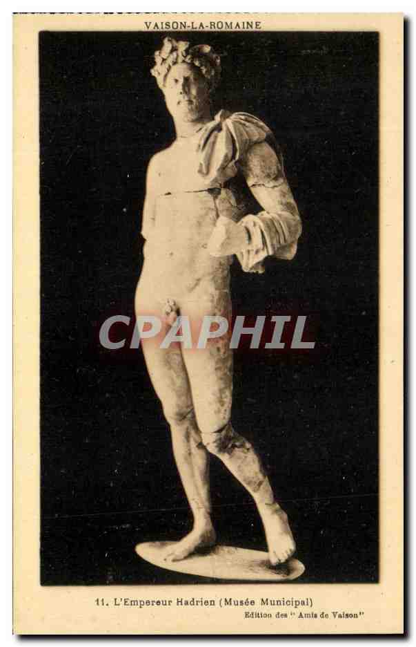 CPA Vaison La Romaine L Empereur Hadrien Musee municipal