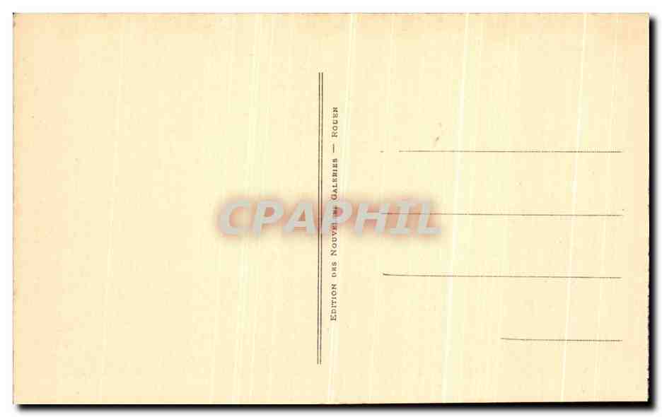 CPA Rouen La Cour D Albane — Rückseite