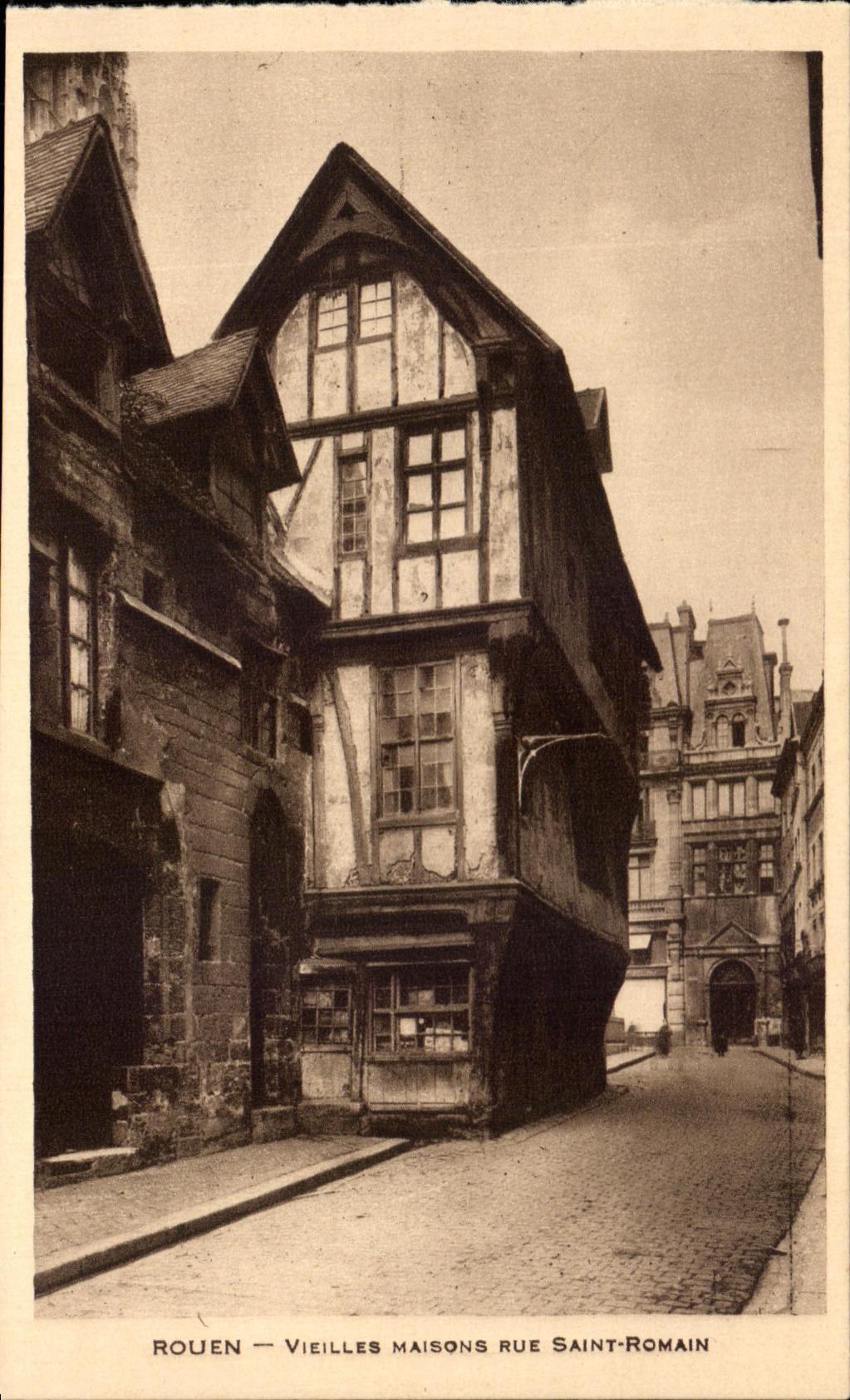 CPA Rouen Vieilles Maisons Rue Saint Romain