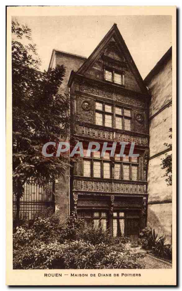 CPA Rouen Maison De Diane De Poitiers