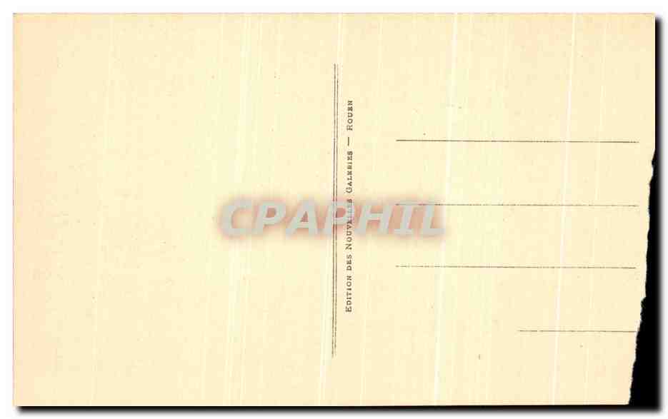 CPA Rouen Le Pont Transbordeur Bateau — Verso