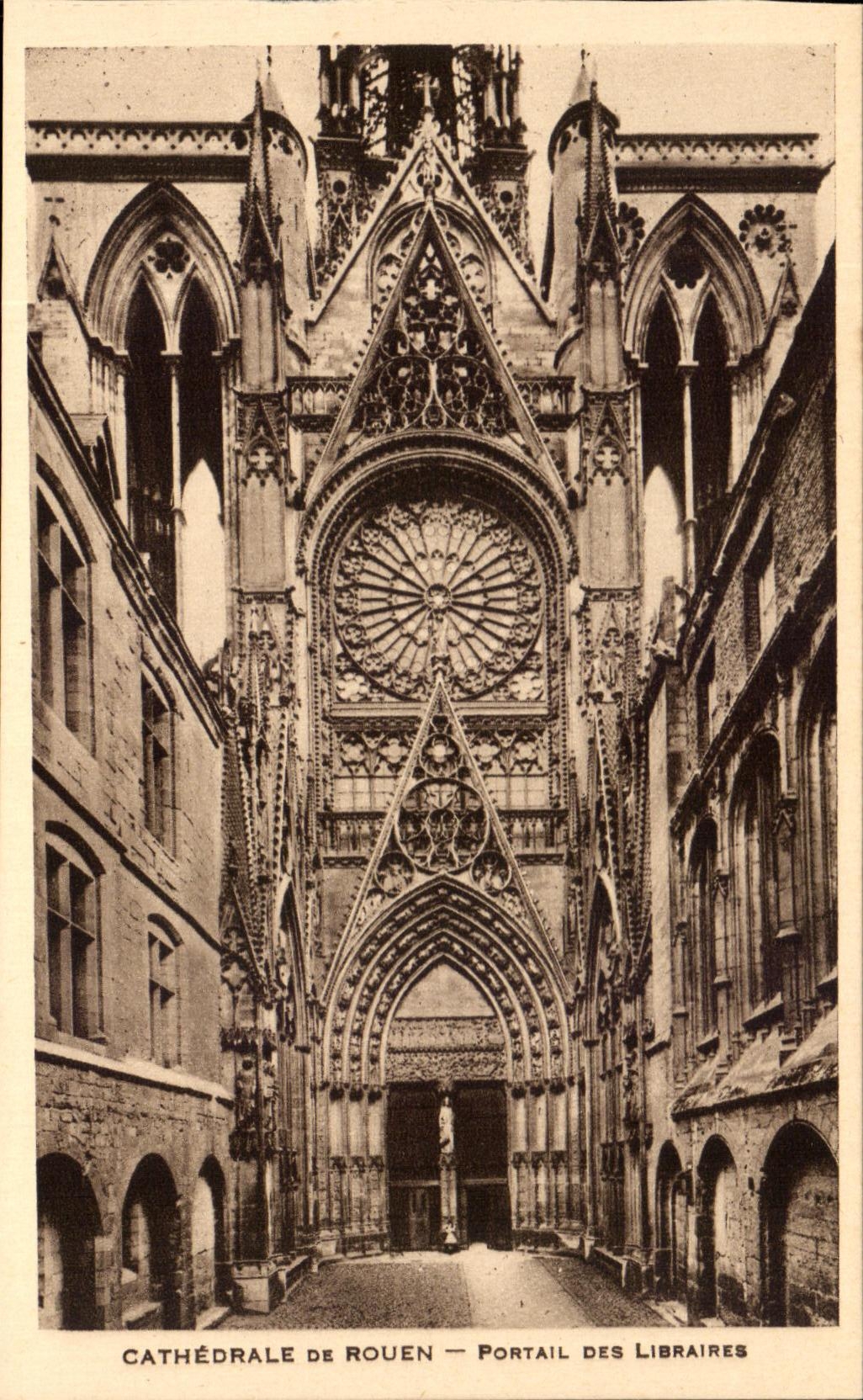 CPA Cathedrale De Rouen Portail Des Libraires
