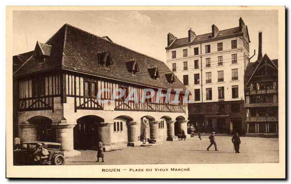 CPA Rouen Palais Du Vieux Marche
