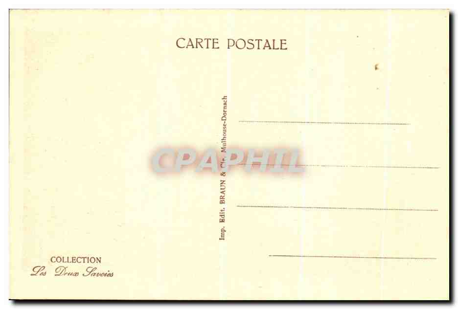 Chambéry — Château des Ducs de Savoie — édition Braun & Cie, Mulhouse-Dornach — Rückseite