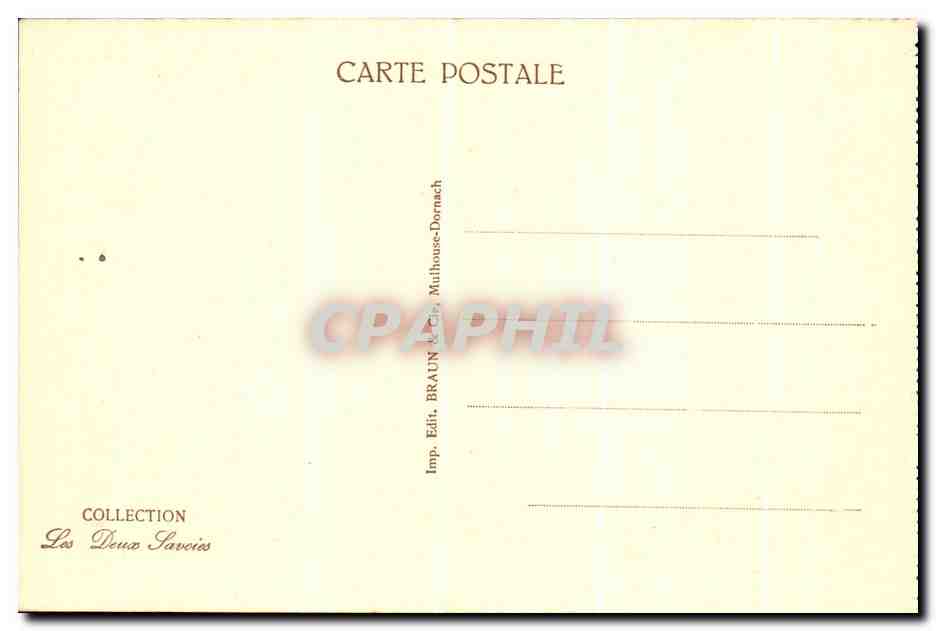 CPA Environs De Chambery Challes Les Eaux Etablissement Thermal — Rückseite