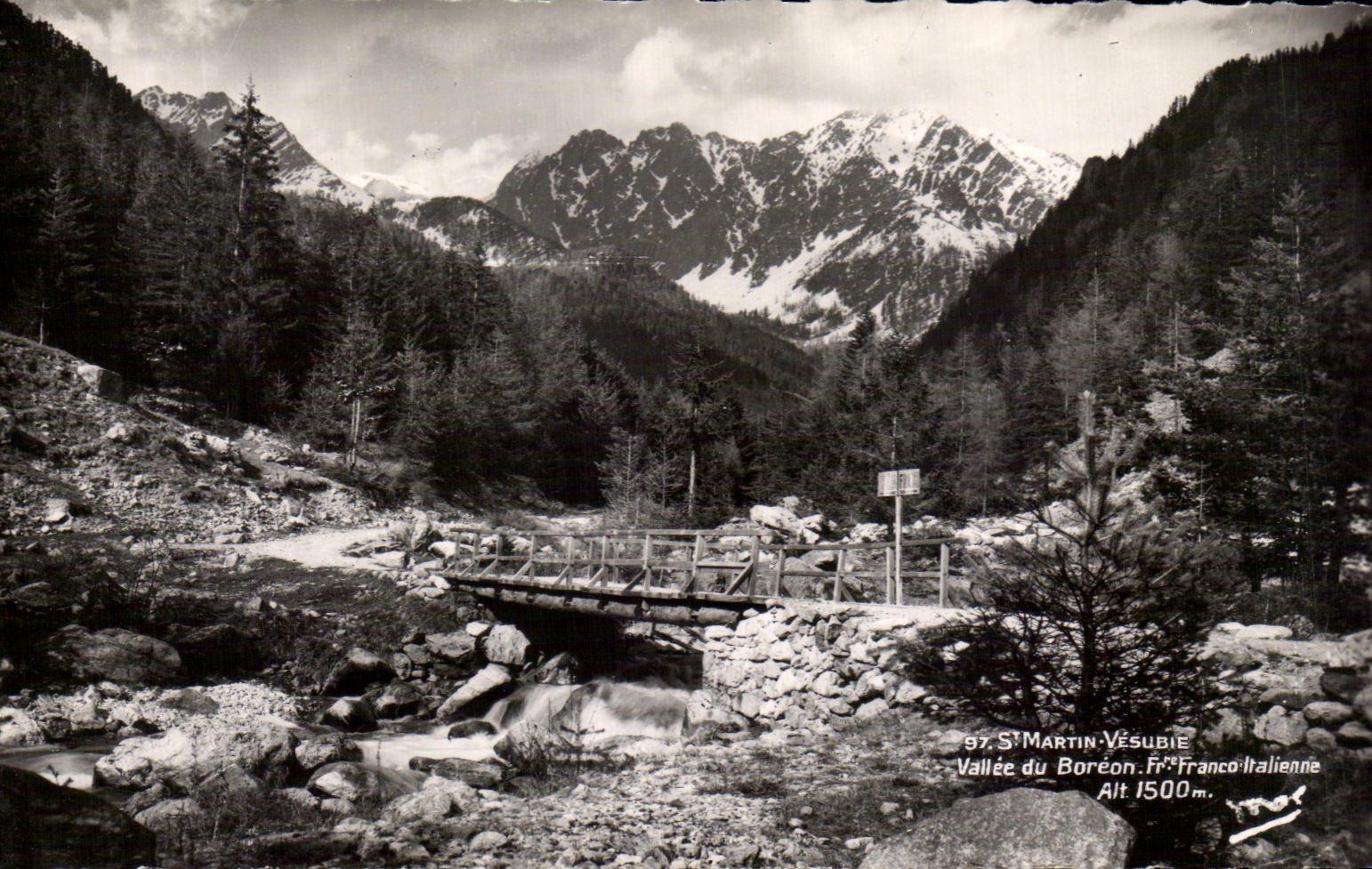CPA Saint Martin Vesubie Vallee du Boreon Frontiere Franco Italienne