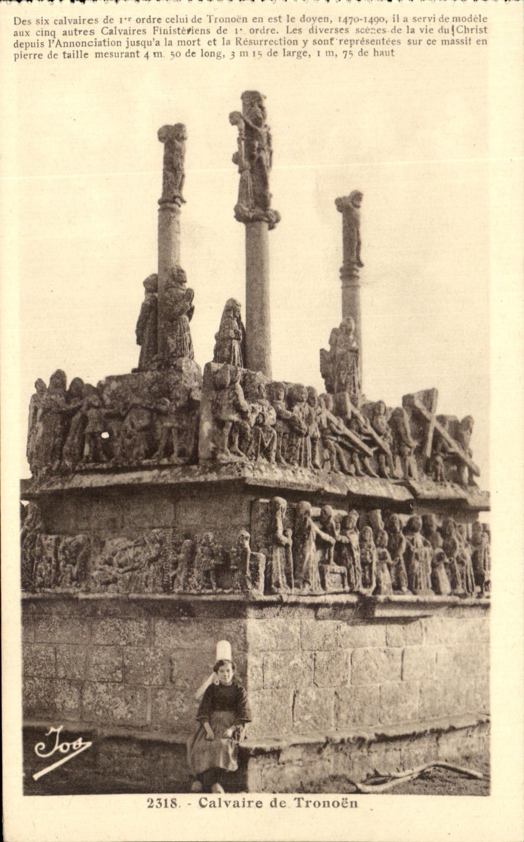 Calvaire de Tronoën — Calvaire de Tronoën — éditeur Jos, n° 2318
