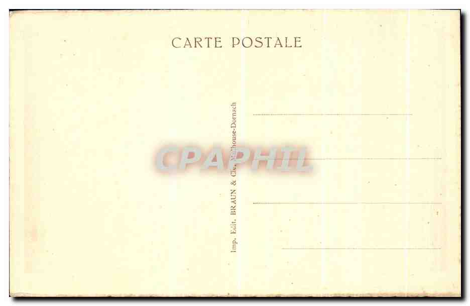 Obernai — Place de l'Hôtel de Ville et Fontaine Ste- Odile — série 571 — Rückseite