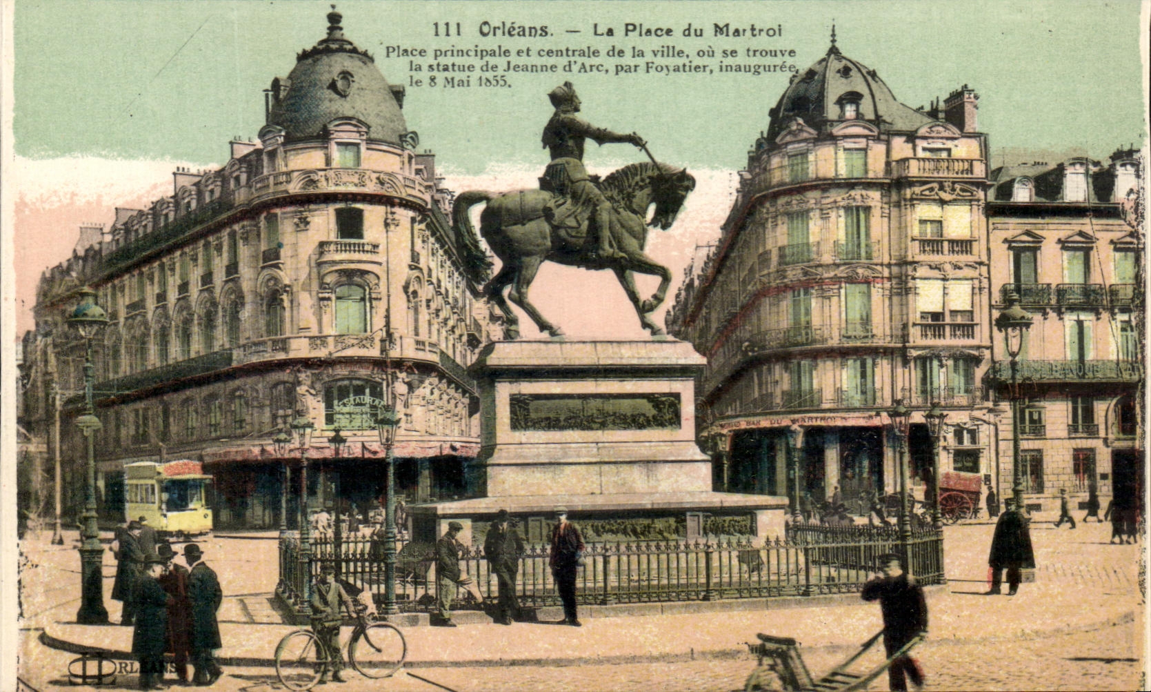 CPA Orleans La Place du Martroi Jeanne d Arc