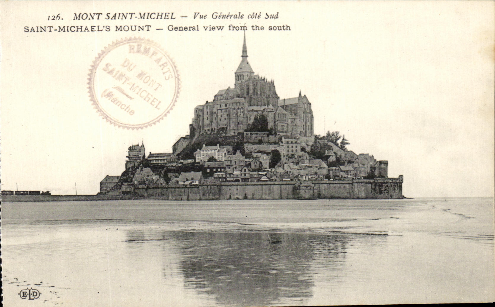 CPA Mont Saint Michel Vue Generale Cote Sud 