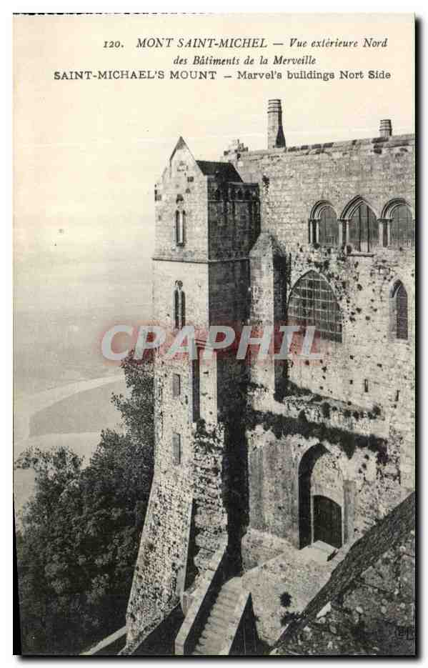 CPA Mont Saint Michel Vue Exterieur Nord 