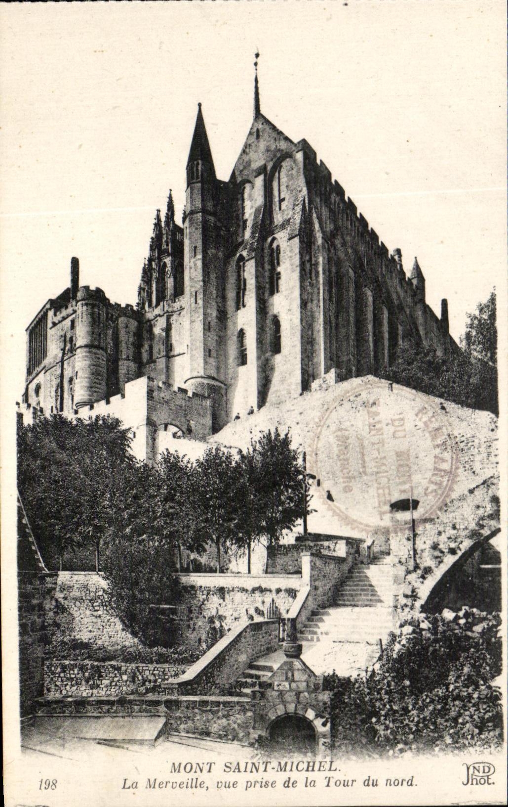 Mont Saint-Michel — La Merceille, vue prise de la Tour du nord — JND Phot.