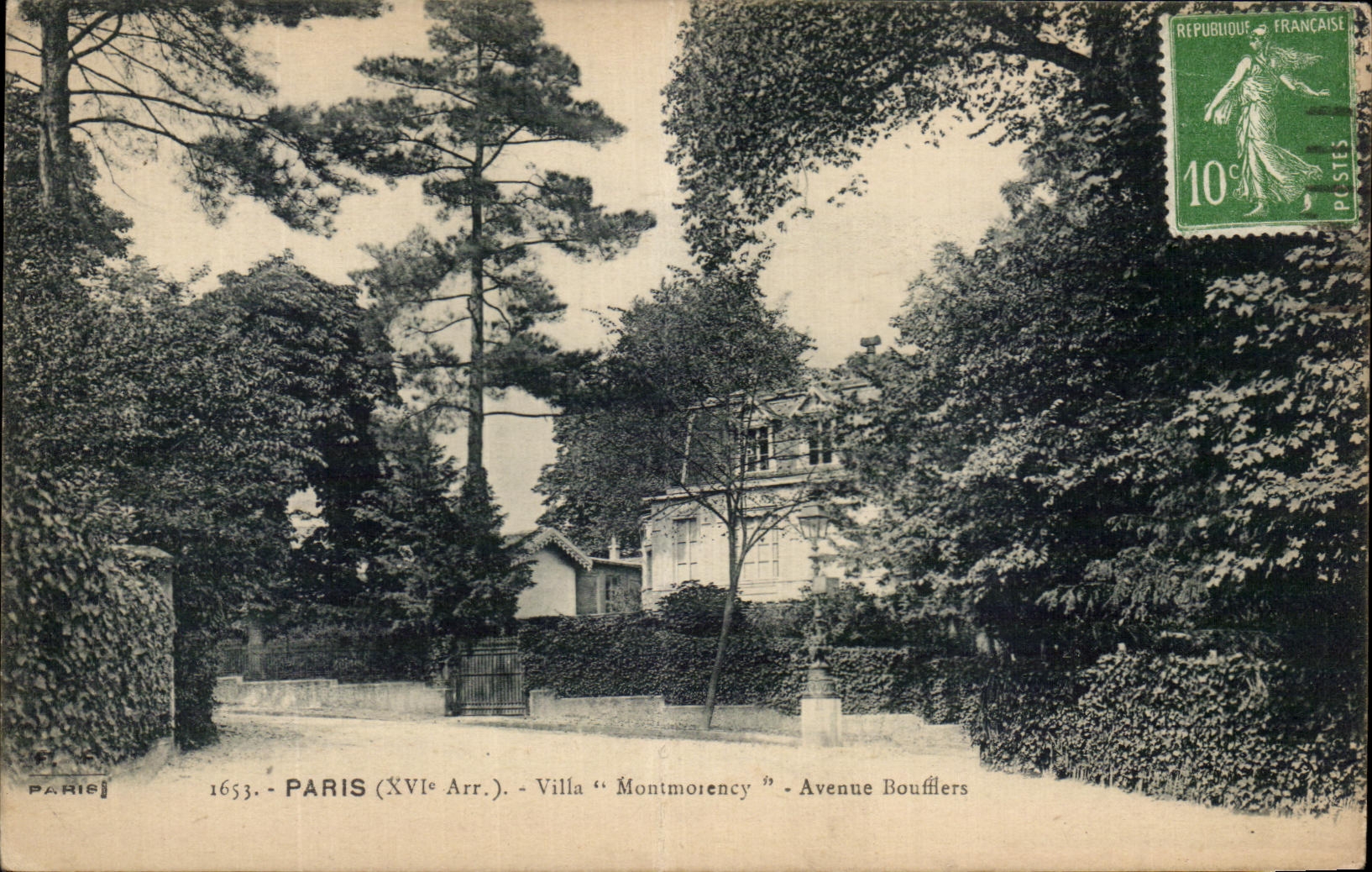 CPA Paris Villa Montmorency Avenue Boufflers