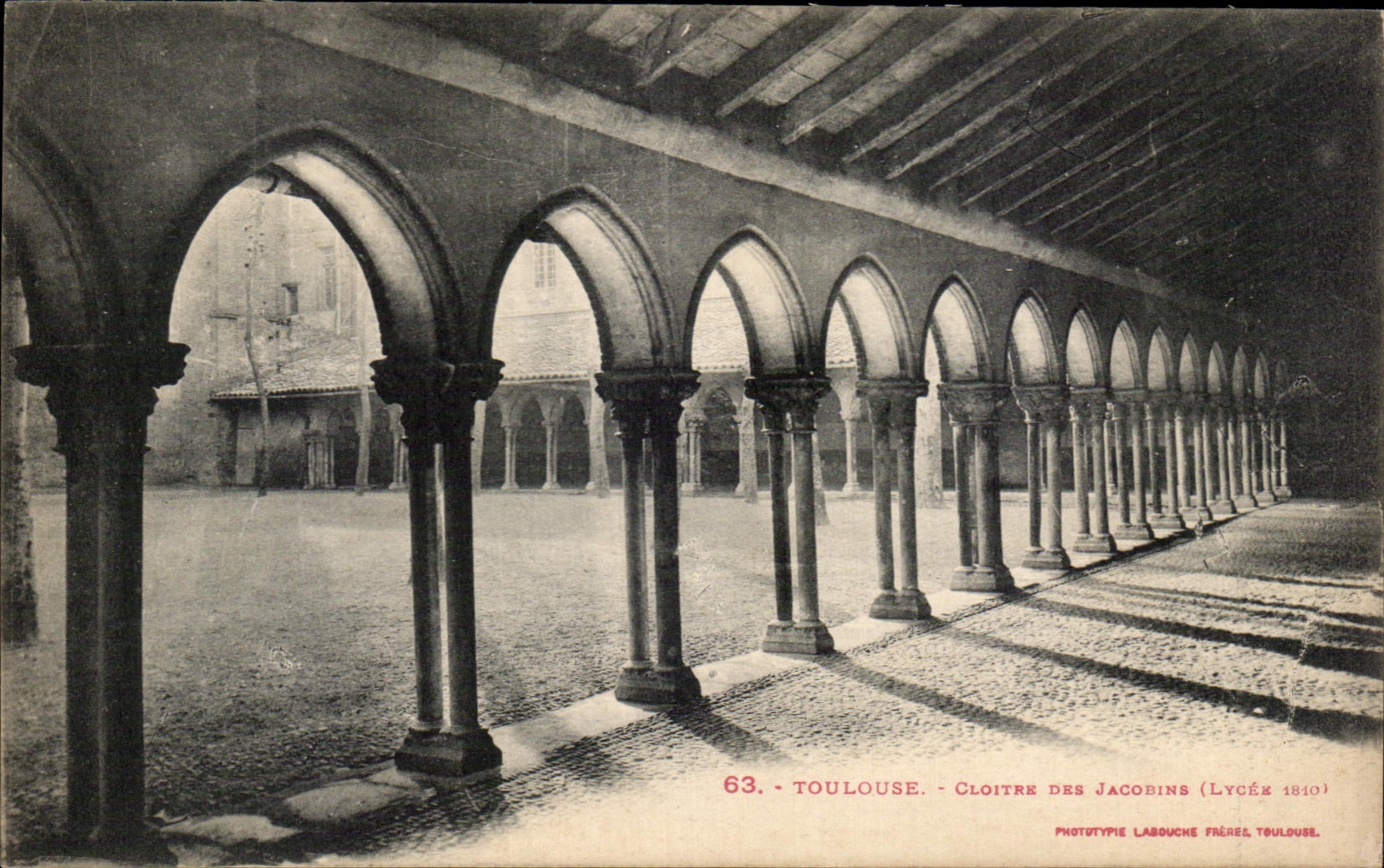 Toulouse - Cloître des Jacobins — Phototypie Labouche Frères, Toulouse, n°63