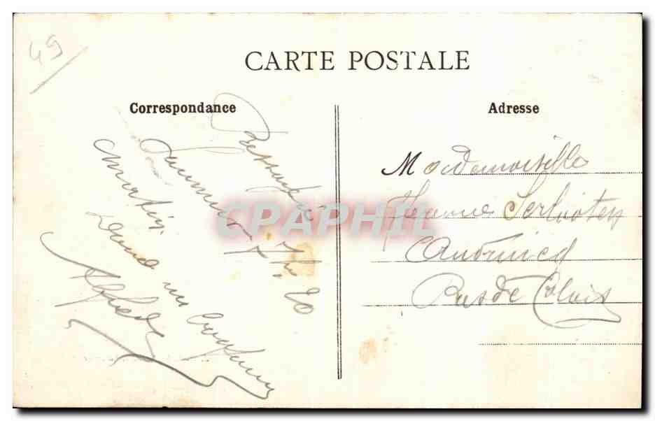 CPA Saumur Ecole de Cavalerie Cheval militaria — Rückseite