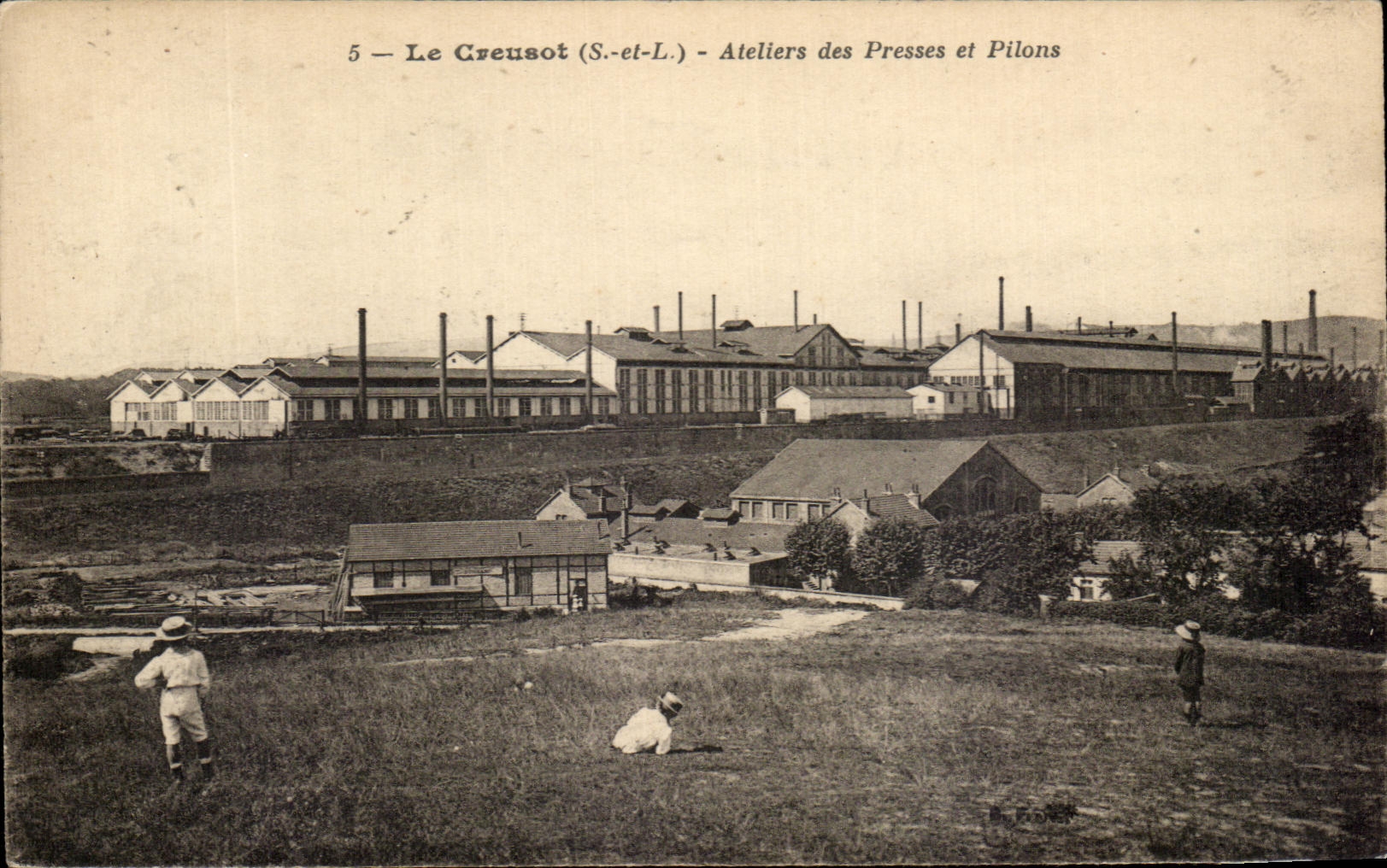 Le Creusot (S.-et-L.) — Ateliers des Presses et Pilons — Éditeur B. F. D. (n°5)