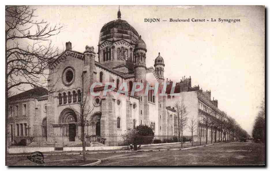 CPA Dijon Boulevard Carnot La Synagogue Judaica