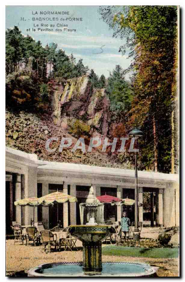 Bagnolles-de-l'Orne - El Roc del Perro y el Pavillon de las Flores — P. Lecuyer, n°31
