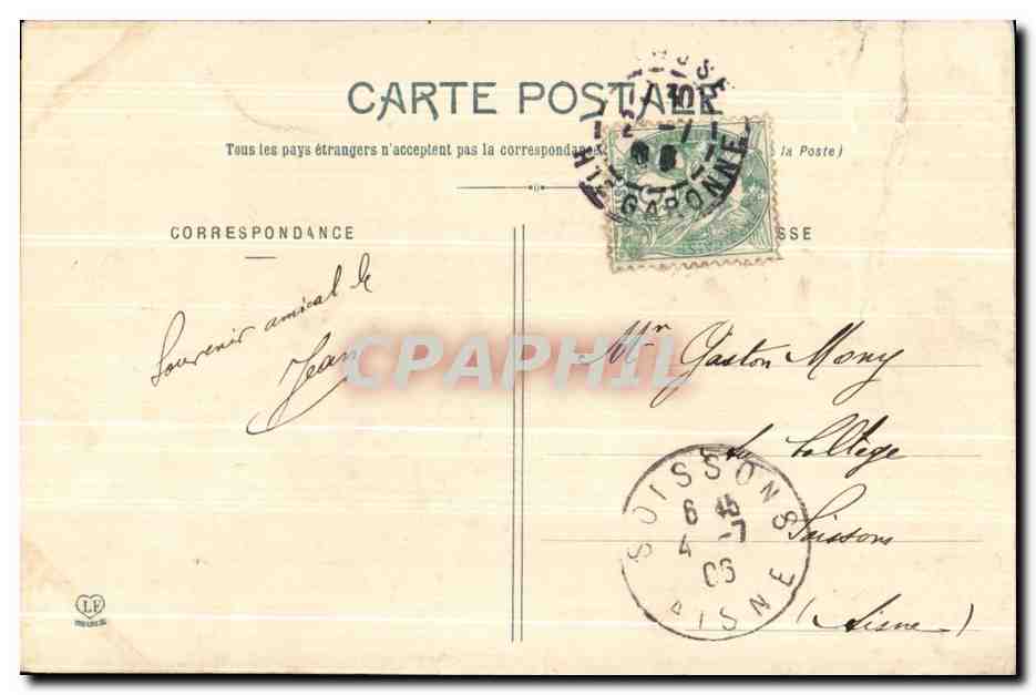 CPA Saint Juery Le Tarn Au saut Du Sabot partie gauche  — Rückseite