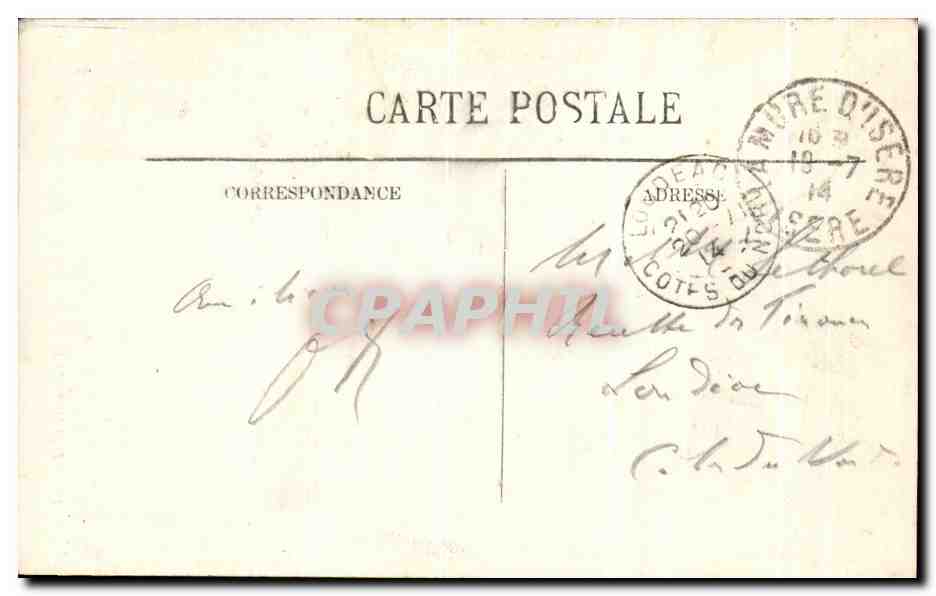 Le Dauphiné — Ligne de la Mûre, vue de la Voie — éditeur inconnu, n° 15 — Verso