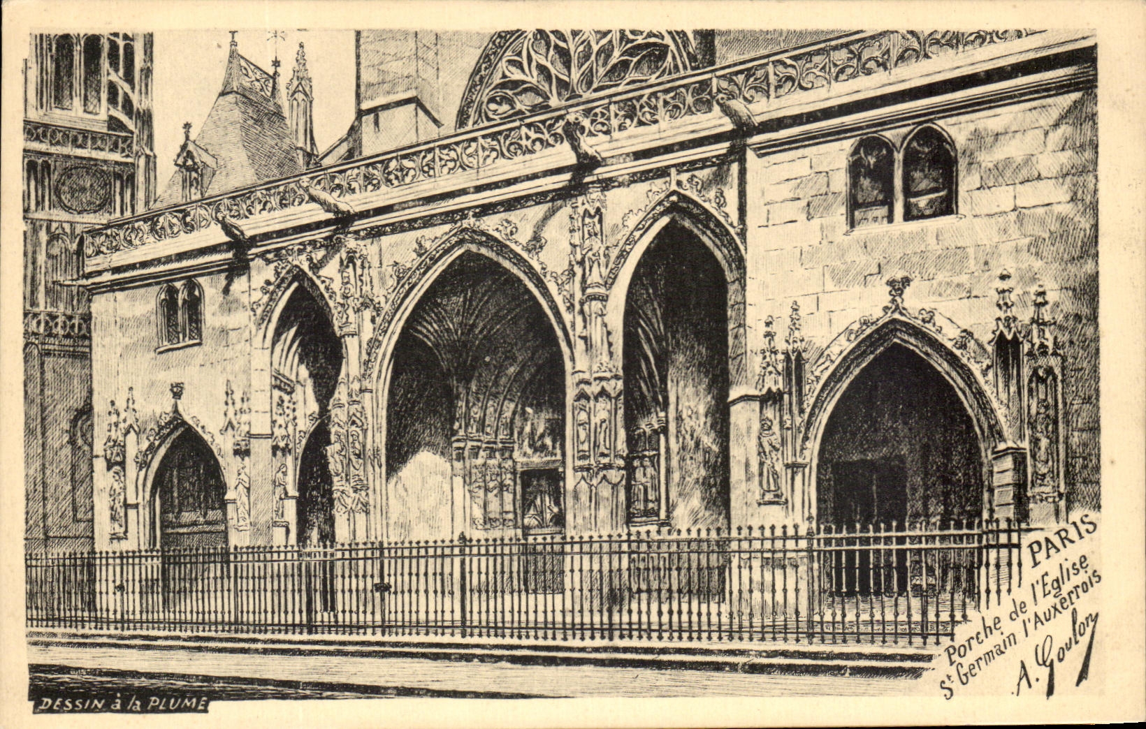 CPA Paris Porche de L Eglise St Germain l Auxerrois 