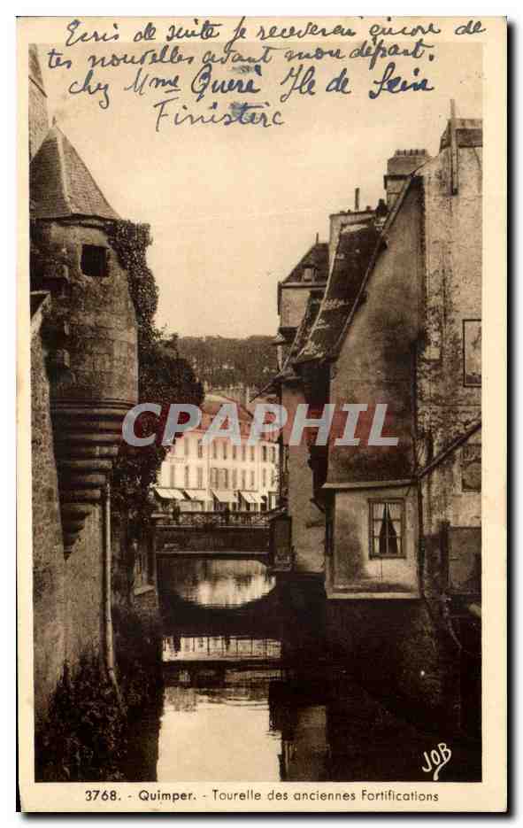 CPA Quimper Tourelle des Anciennes Fortifications 