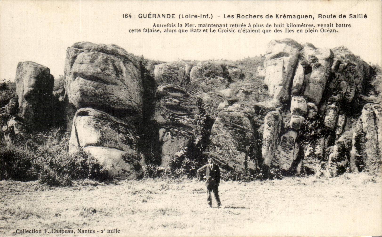 CPA Guerande Les Rochers de Kremaguen Route De Saille 