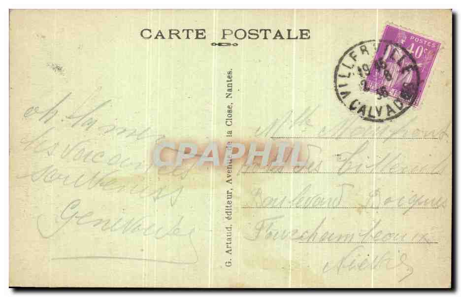 CPA Villerville Sur Mer La Plage et Les Epis — Rückseite