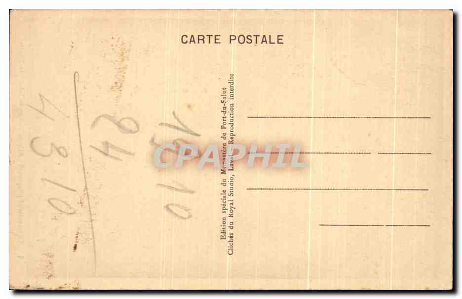 CPA Entrammes Abbaye de Port Du Saint Le Cloitre  — Back