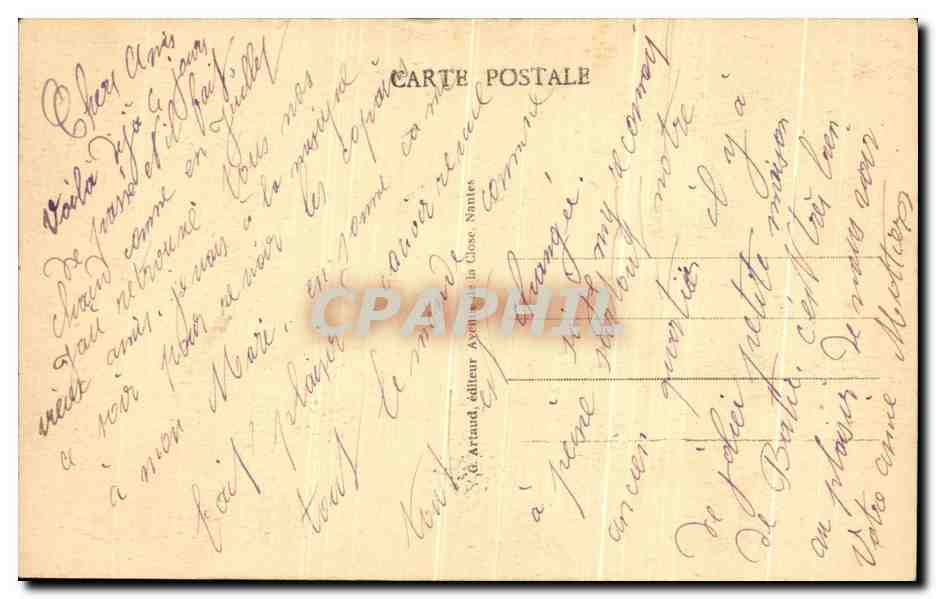 CPA Laval Vue Generale Sur Avesnieres — Rückseite