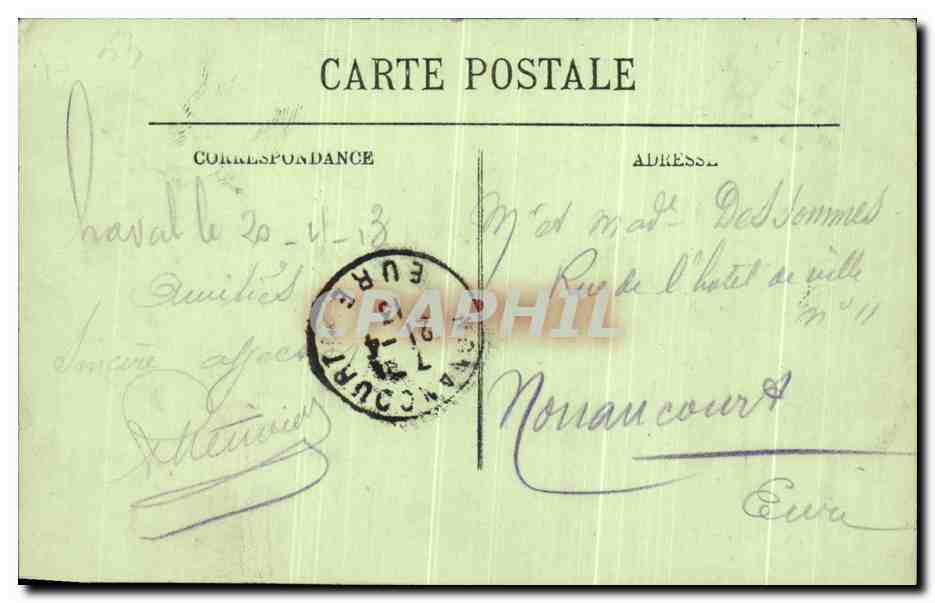 CPA Laval Bel Air Vue Prise De La Tour Renaise — Rückseite