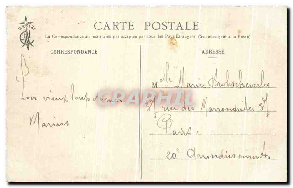 CPA Kerhuon Vu de Plougastel Daoulas — Rückseite