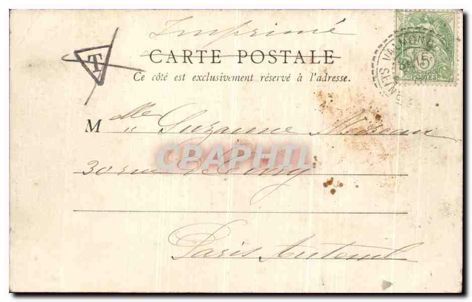 CPA Isle Adam Le Patis — Rückseite
