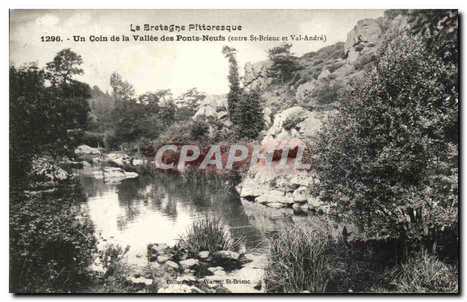 Un Coin de la Vallée des Ponts-Neufs — entre St-Brieuc et Val-André — Collection Warren, St-Brieuc, n°1296