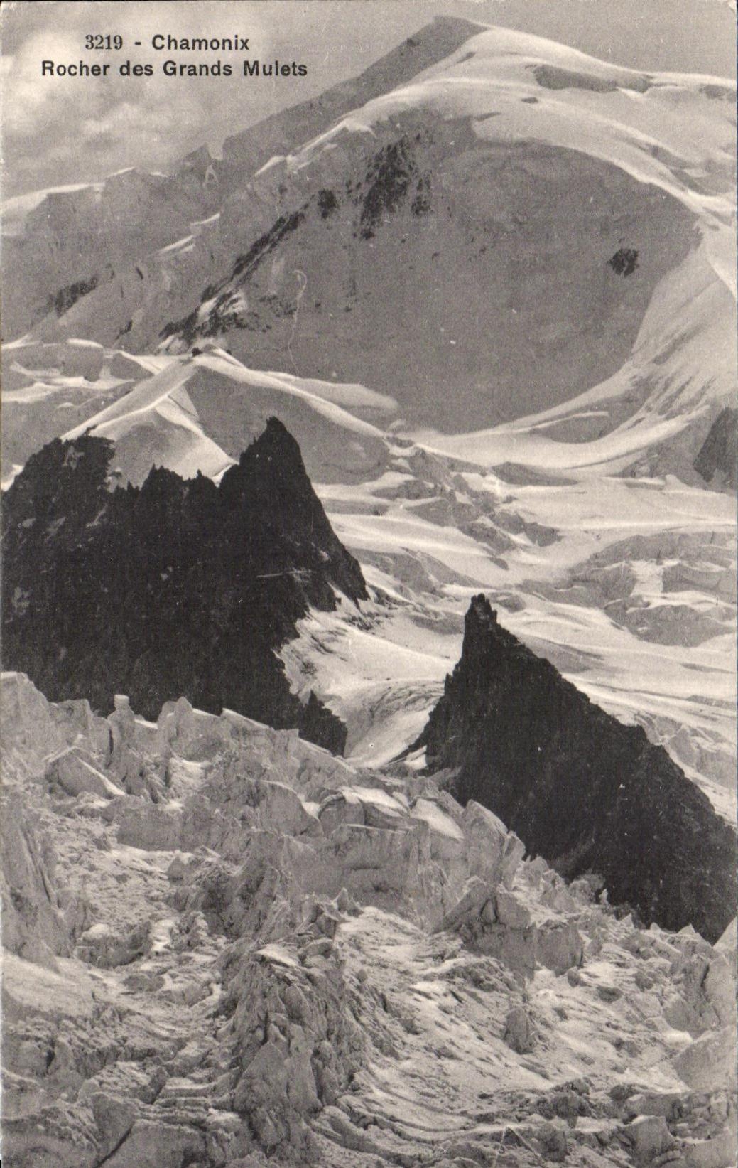 CPA Chamonix Rocher des Grands Mulets