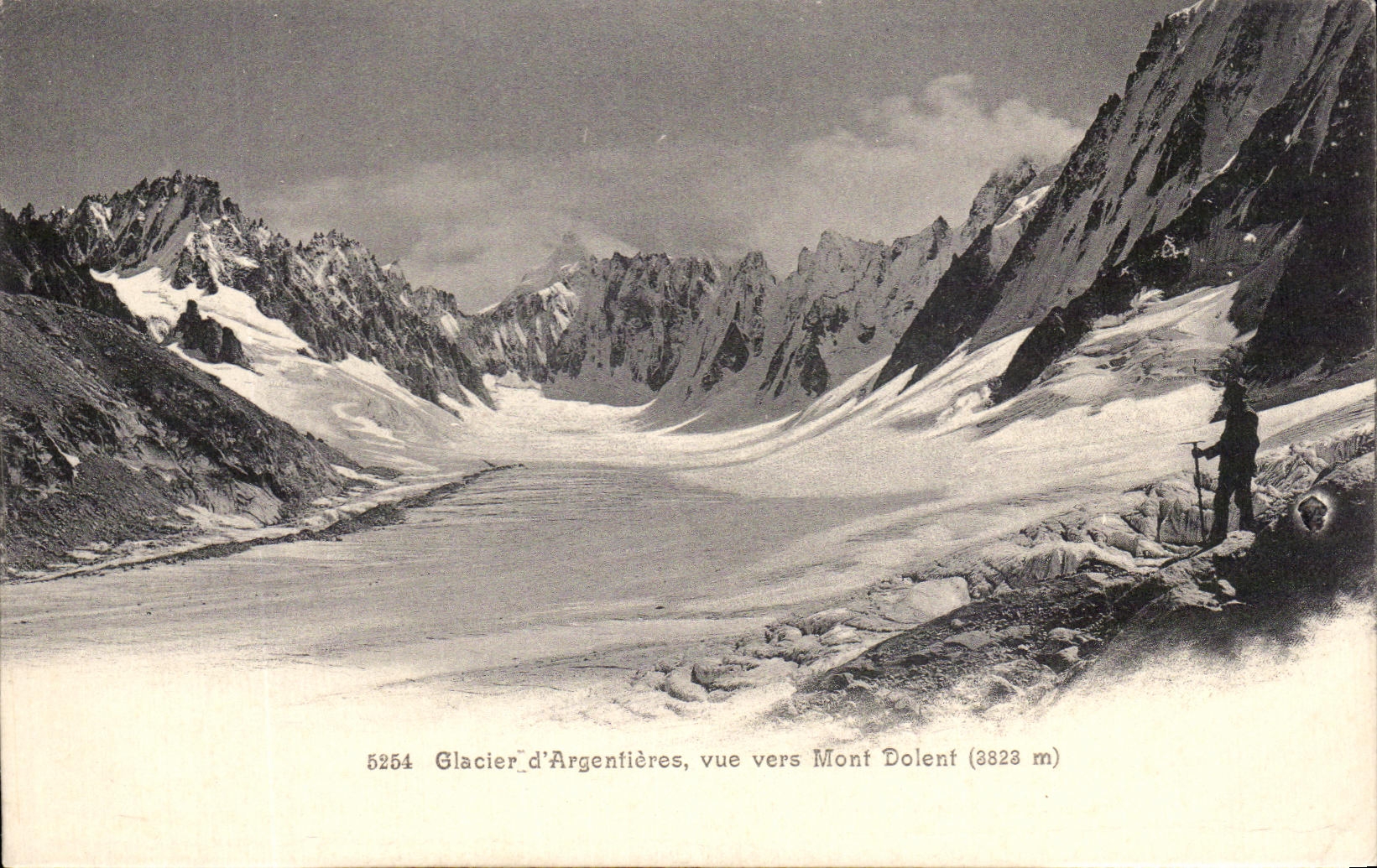 CPA Glacier D Argentieres Vue Vers Mont Dolent 