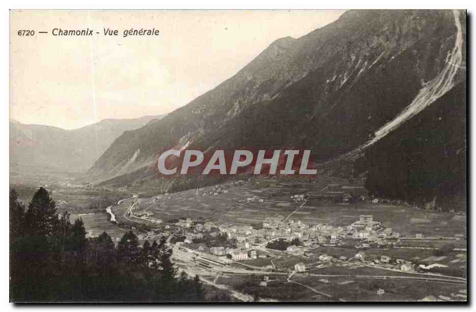 CPA Chamonix Vue generale 