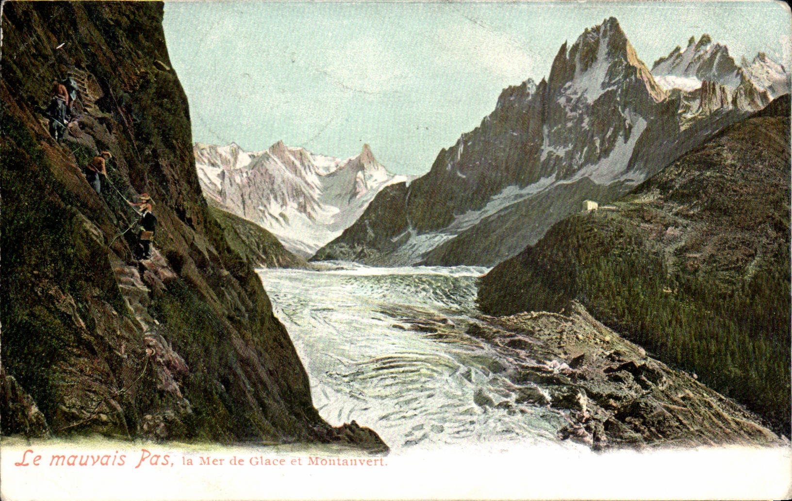 CPA Le Mauvais Pas La Mer de Glace Et Montanvert 