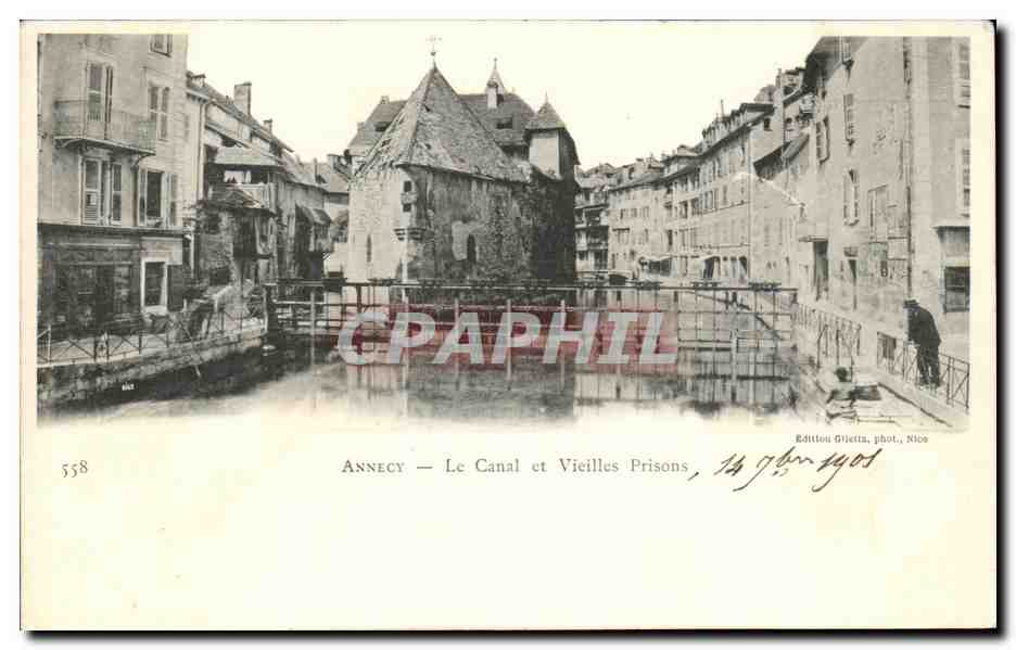 CPA Annecy Le Canal et Vieilles Prisons