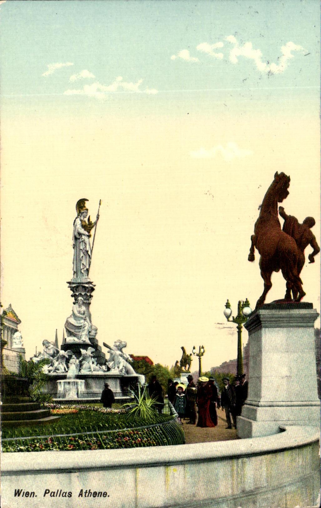 Wien. Pallas Athene. — Monument de la place du Palais — éditeur E. K. W. I. 105-37